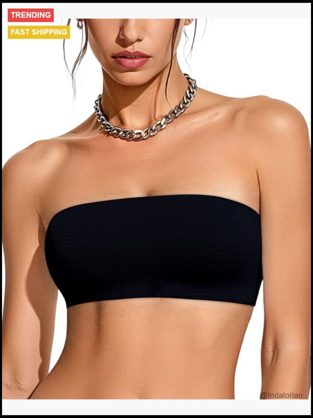 Strapless Bandeau Bra Seamless Wireless Non-Padded Tube Top